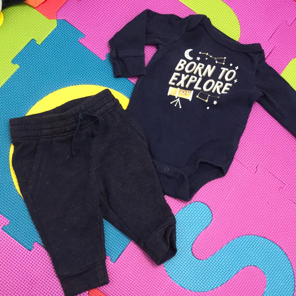 NEWBORN cat and jack “born to explore” outfit